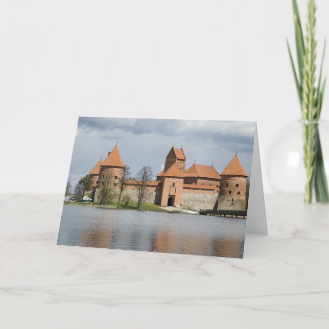Lithuania, Trakai. Island Castle 2 Holiday Card (Front)