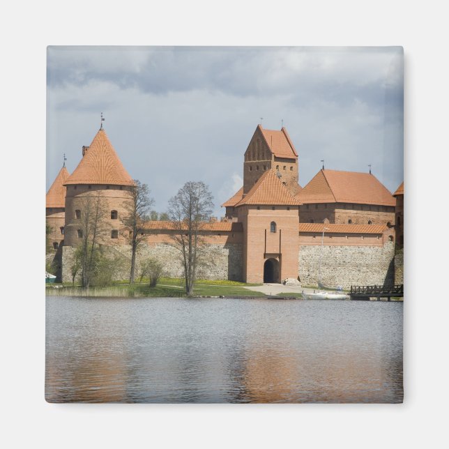 Lithuania, Trakai. Island Castle 2 Magnet (Front)