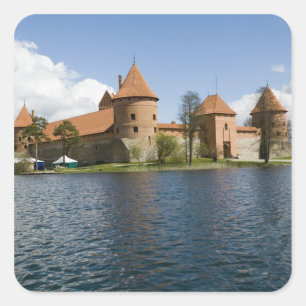 Lithuania, Trakai. Island Castle 3 Square Sticker