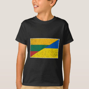 Lithuania Ukraine Flag Lithuanian Ukrainian Nation T-Shirt