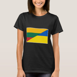 Lithuania Ukraine Flag Lithuanian Ukrainian Nation T-Shirt