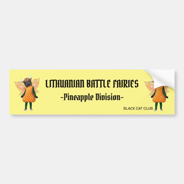 Lithuanian Battle Fairies Bumper Sticker (Front)