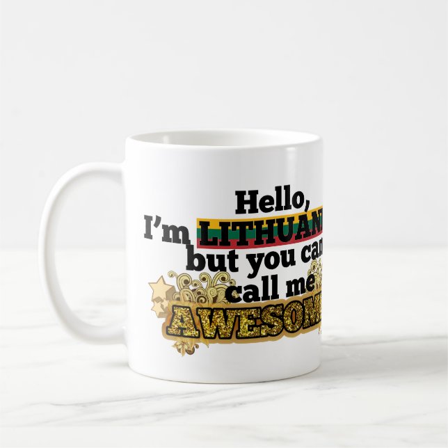 Lithuanian, but call me Awesome Coffee Mug (Left)