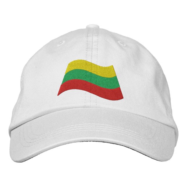 Lithuanian Flag Embroidered Hat (Front)