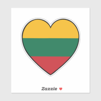Lithuanian flag heart