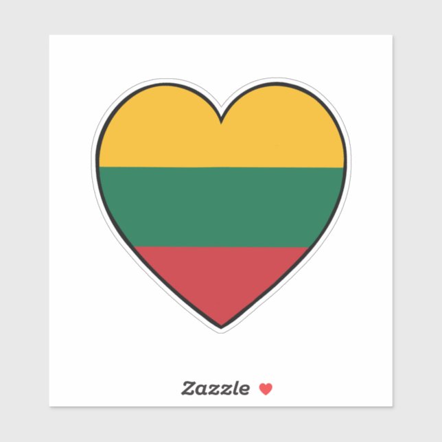 Lithuanian flag heart (Sheet)