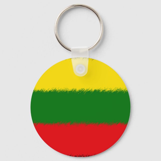 Lithuanian Flag Key Ring (Front)