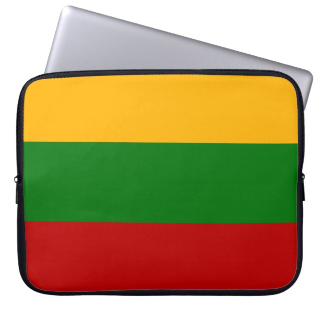 Lithuanian Flag Laptop Sleeve (Front)