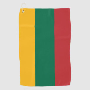 Lithuanian Flag & Lithuania golf holiday /sports Towel