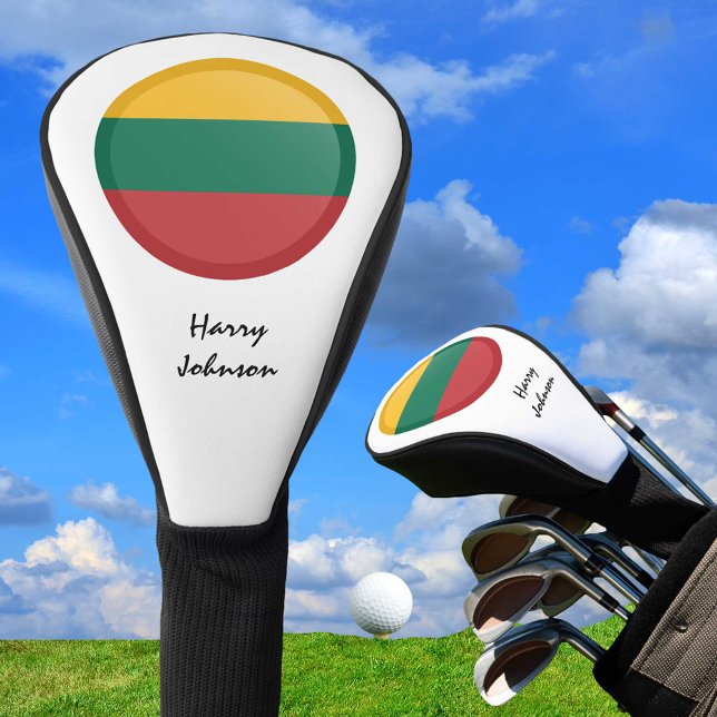 Lithuanian Flag & Monogrammed Golf Clubs Covers (Creator Uploaded)