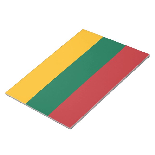 Lithuanian Flag Notepad (Angled)