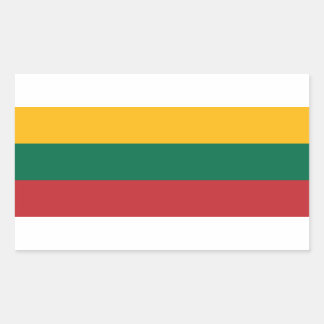 Lithuanian Flag Rectangular Sticker