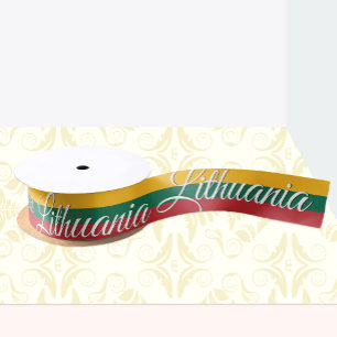 Lithuanian Flag Ribbon, fashion / sport, Lithuania Satin Ribbon