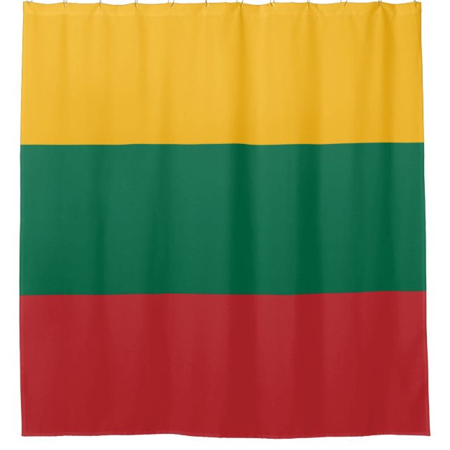 Lithuanian Flag Shower Curtain (Front)