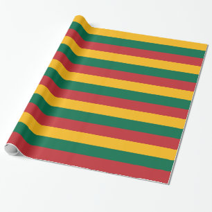 Lithuanian flag wrapping paper
