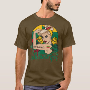 Lithuanian Girl Lithuania Woman Lithuanians Flag T-Shirt