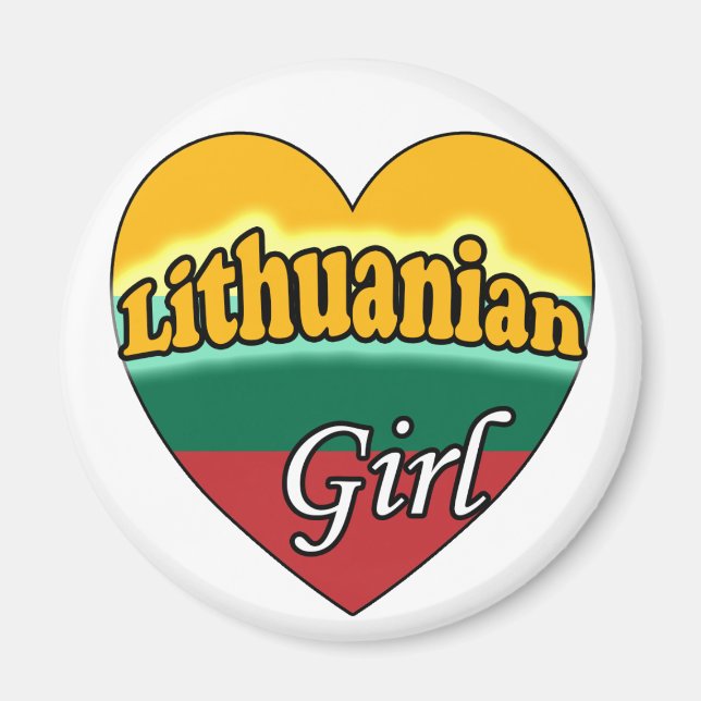 LIthuanian Girl Magnet (Front)