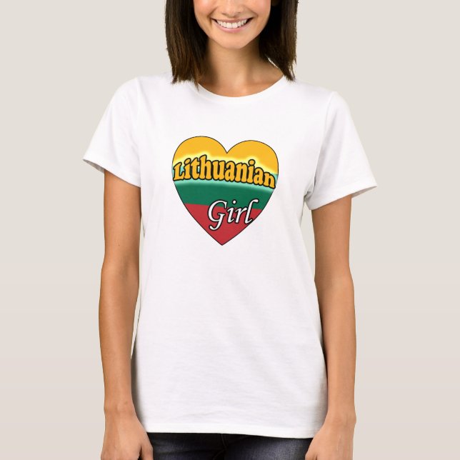 Lithuanian Girl T-Shirt (Front)
