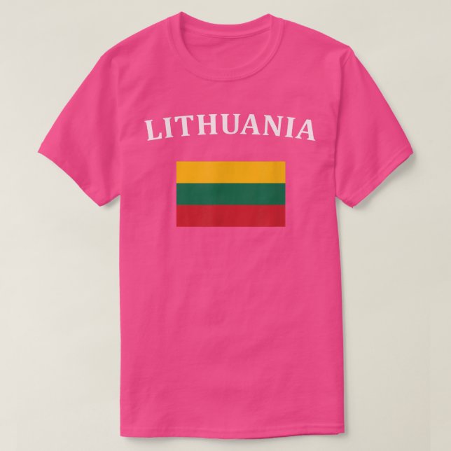 Lithuanian Pride Flag  Lithuania  Great Gift Tee  (Design Front)