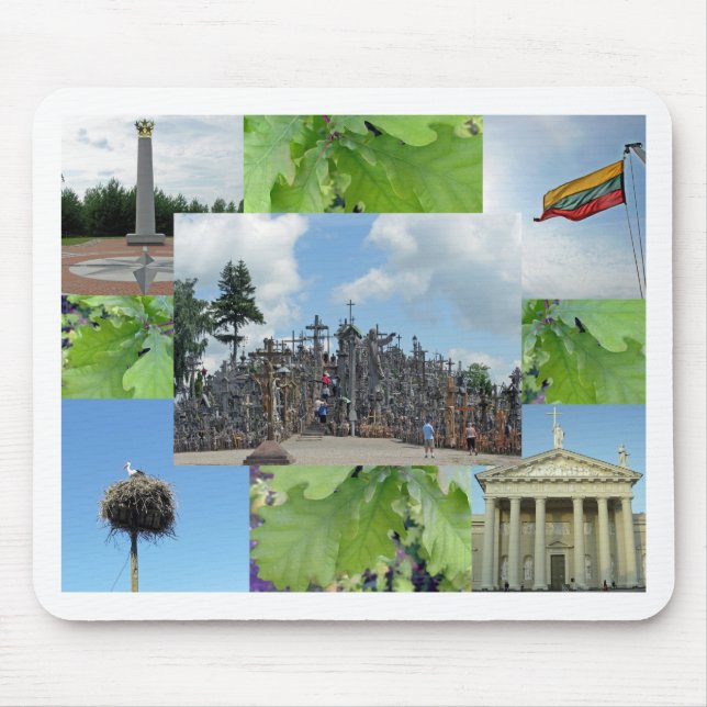 Lithuanian sites mouse mat (Front)