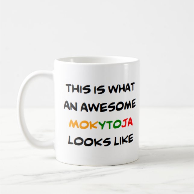 lithuanian teacher mokytoja, awesome coffee mug (Left)