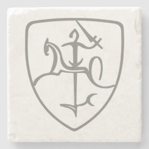 Lithuanian Vytis Stone Coaster