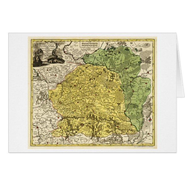 LithuaniaPanoramic MapLithuania (Front Horizontal)