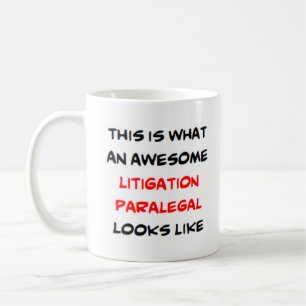 litigation paralegal, awesome coffee mug