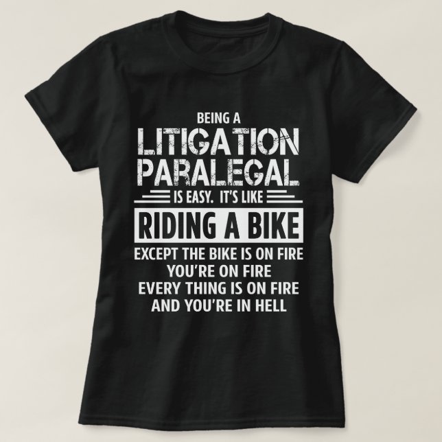 Litigation Paralegal T-Shirt (Design Front)