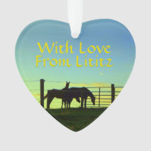 Lititz Ornament! Farm Life! Personalise on Back!