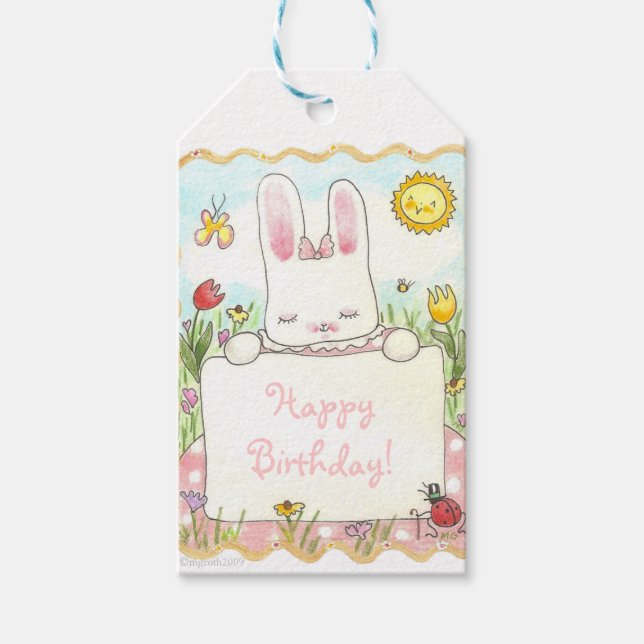 Litle bunny gift card tags (Front)