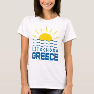 Litochoro Greece Sunshine And Sea Waves Women's T-Shirt
