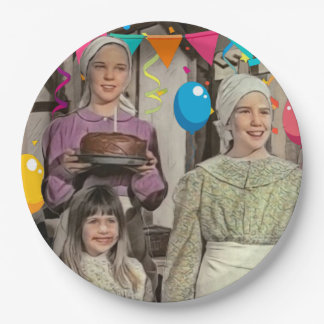 Litte House on the Prairie Birthday Celebration Paper Plate