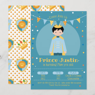 Litte Prince Birthday Party Invitation