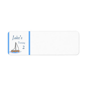 Litte Sailboat Nautical Birthday