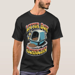 Litter Box Technician Cat Lover Cat 1 T-Shirt
