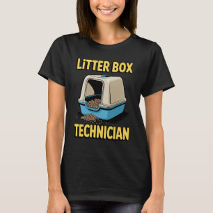 Litter Box Technician Cat Lover Cat T-Shirt
