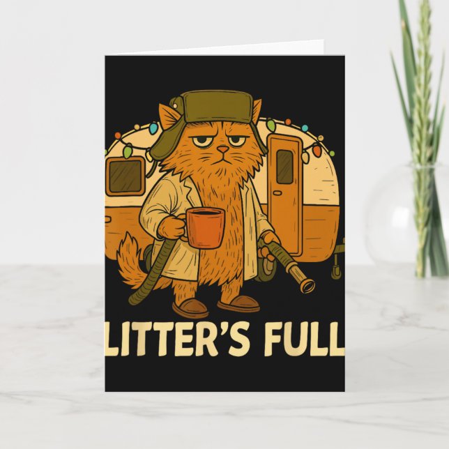 Litter’s Full Cat Parody Shirt Litter’s Full  Card (Front)