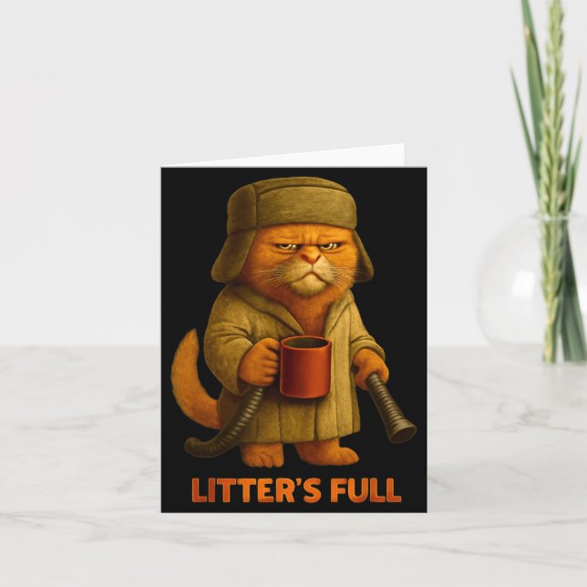 Litter’s Full Cat Parody Tee  Card (Front)