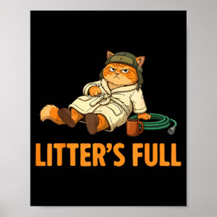 Litter’s Full Cat Parody Tee Christmas Vacation Poster