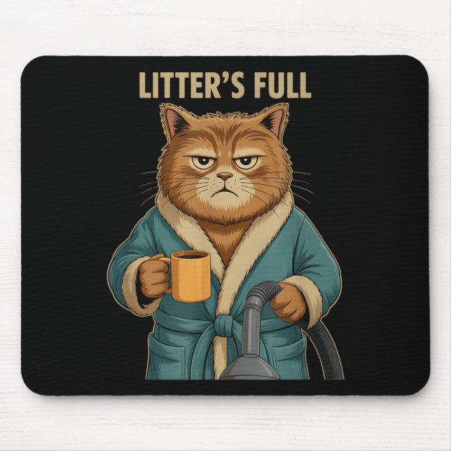 Litter’s Full Cat Ugly Christmas  Mouse Mat (Front)