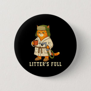 Litter’s Full Funny Cat Christmas Mpy For Cat Love 6 Cm Round Badge