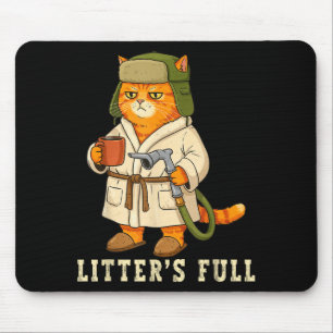 Litter’s Full Funny Cat Christmas Mpy For Cat Love Mouse Mat