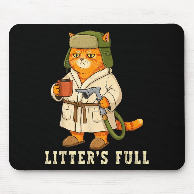 Litter’s Full Funny Cat Christmas Mpy For Cat Love Mouse Mat (Front)