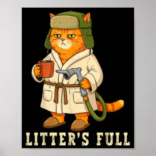 Litter’s Full Funny Cat Christmas Mpy For Cat Love Poster