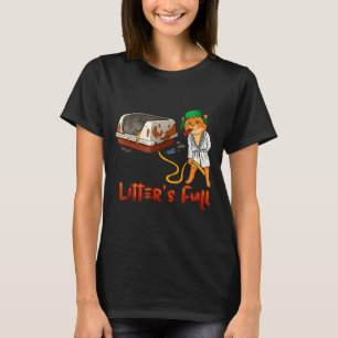 Litter’s Full Funny Cat Lovers Christmas Xmas Mpy  T-Shirt