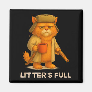 Litter’s Full Funny Cat Parody Lovers Christmas Xm Magnet