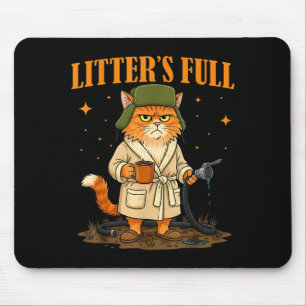 Litter’s Full Funny Christmas Design For Cat Lover Mouse Mat