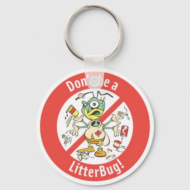 litterbug key ring (Front)