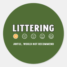 Littering 1 Star rating Earth Day 2024
